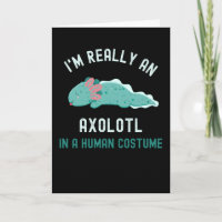 Eu sou realmente um Axolotl em uma fantasia humana