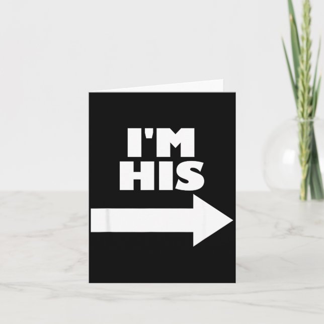 Cartão Eu Sou Sua Flecha Inting Certo Casal Combinando Eu (Frente)