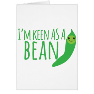 Cartão Eu sou tão afiado quanto um feijão com o beanie
