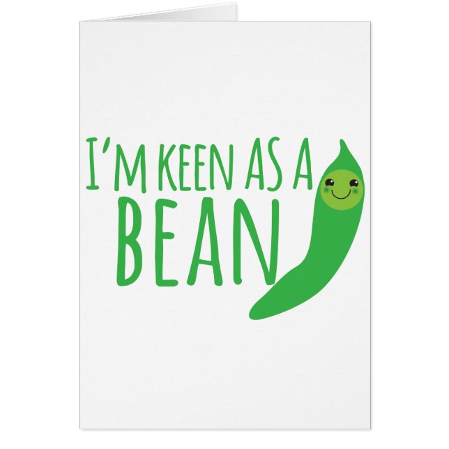 Cartão Eu sou tão afiado quanto um feijão com o beanie (Frente)