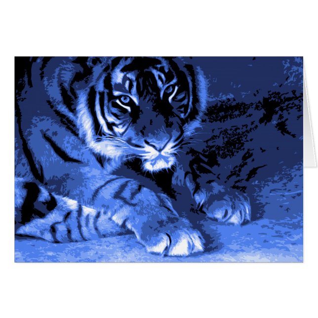 Cartão Eu sou tigre (Frente Horizontal)