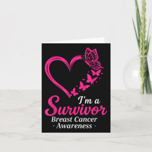 Cartão Eu sou um Cancer Sobrevivente Sensibilização Mulhe