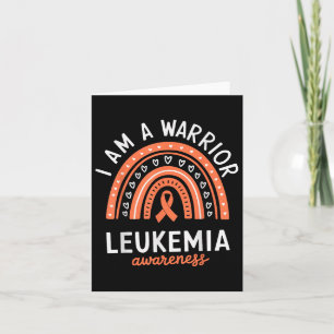 Cartão Eu Sou Uma Consciência Da Leucemia Guerreira