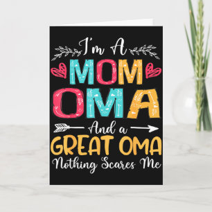 Cartão Eu sou uma mãe oma grande oma feliz dia das mães 2