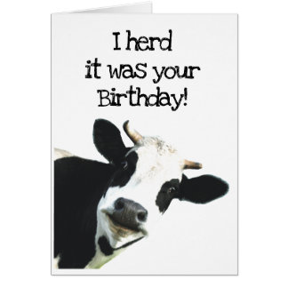 Cartão Eu Soube Que Foi O Seu Humor De Vaca De Holstein D