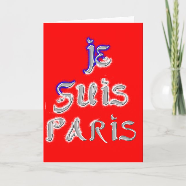 Cartão Eu Souro Arte de Paris Impressão (Frente)