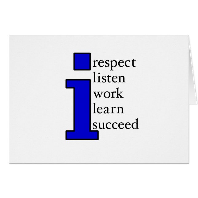 Cartão Eu sucedo (o azul) (Frente Horizontal)