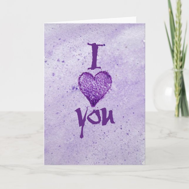 Cartão Eu te amo (Frente)
