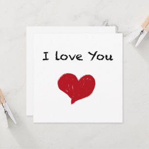 Cartão "Eu te amo"