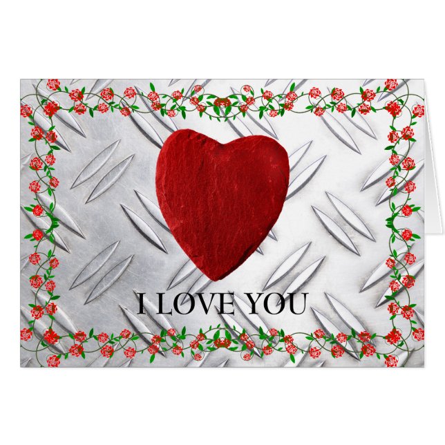 Cartão Eu te amo (Frente Horizontal)