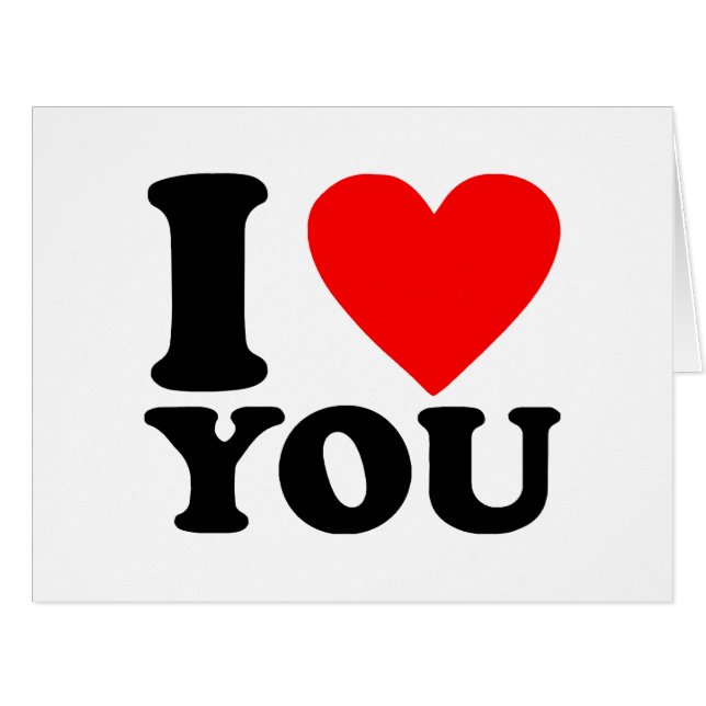 Cartão Eu Te Amo (Frente horizontal)