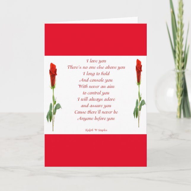 Cartão Eu te amo (Frente)