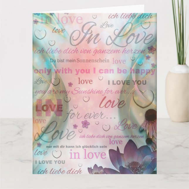 Cartão Eu te amo (Frente)