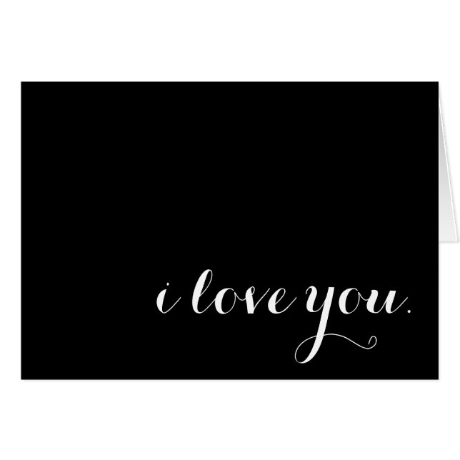 Cartão eu te amo. (Frente horizontal)