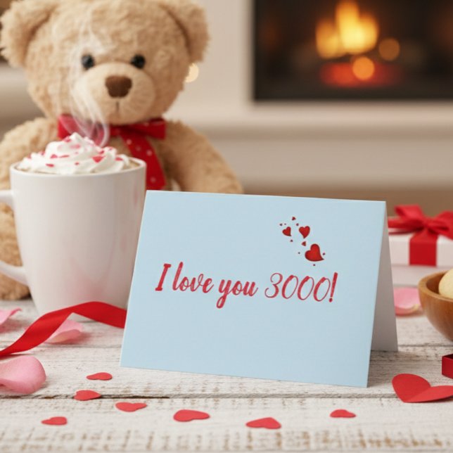 Cartão Eu te amo Dia de os namorados 3000 (Criador carregado)