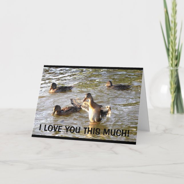 Cartão Eu Te Amo Este Dia de as mães Muito Feliz (Frente)