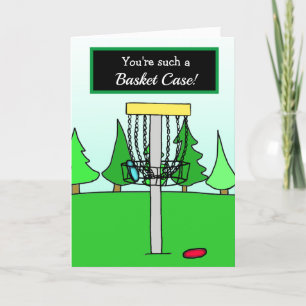 Cartão Eu Te Amo, Humor de Disc Golf, Cesto de Loucuras