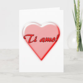 cartão Eu Te Amo, italiano