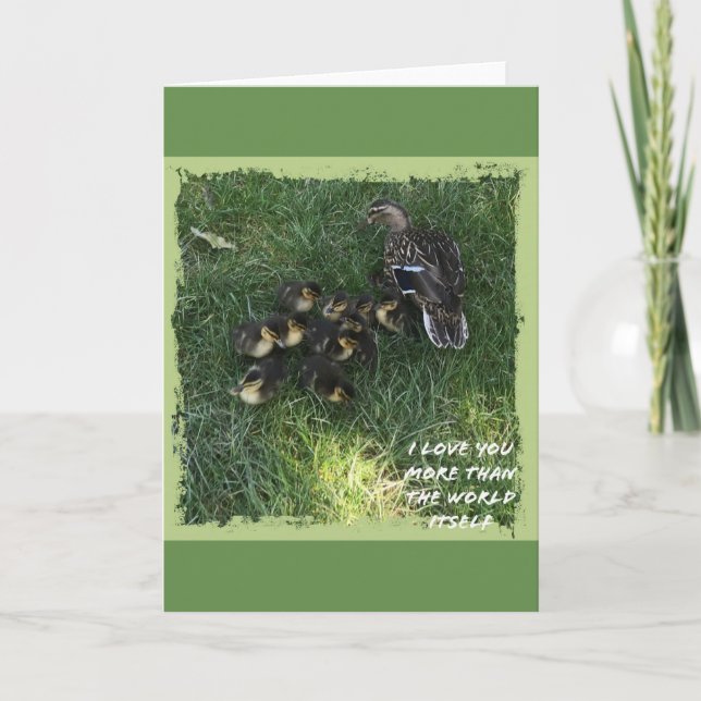 Cartão Eu te amo mais do que a carta do mundo (Frente)