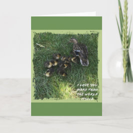 Cartão Eu te amo mais do que a carta do mundo