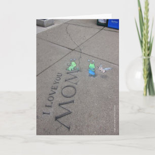 Cartão Eu te amo mamã