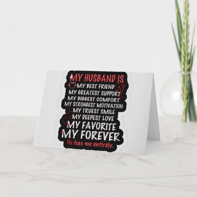 CARTÃO "EU TE AMO" MARIDO ANIVERSÁRIO (Frente)