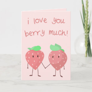 Cartão Eu te amo muito, Berry!