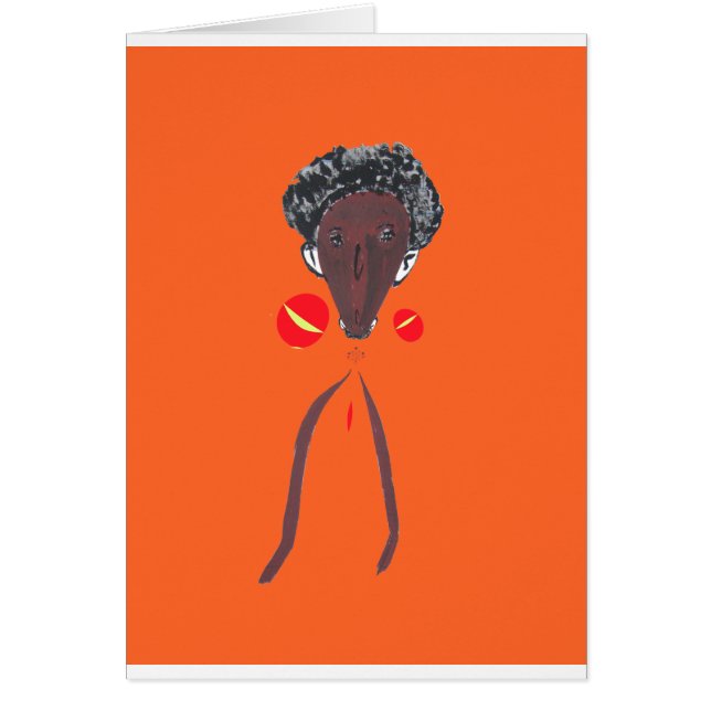 Cartão Eu te amo Nakupenda Swahili (Frente)