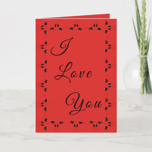 Cartão Eu Te Amo Para Você - Cores Personalizadas