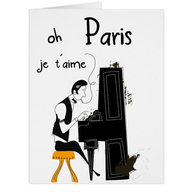 Cartão eu te amo Paris (Frente)