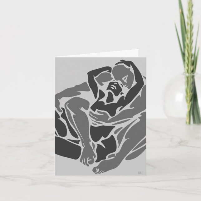 Cartão Eu Te Amo Personalizado Cartões de Abraço R (Frente)