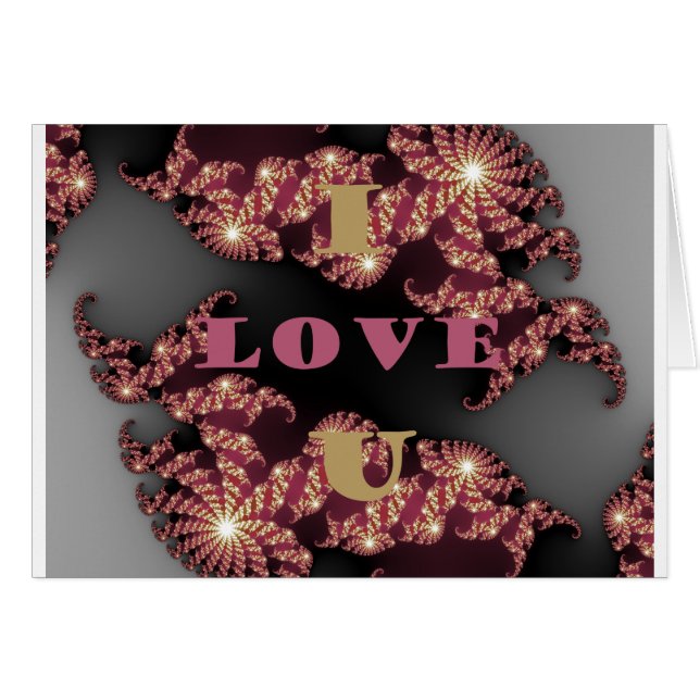 Cartão Eu Te Amo Querida (Frente Horizontal)