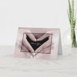 Cartão Eu Te Amo Romântico Meu Coração Está Em Suas Mãos