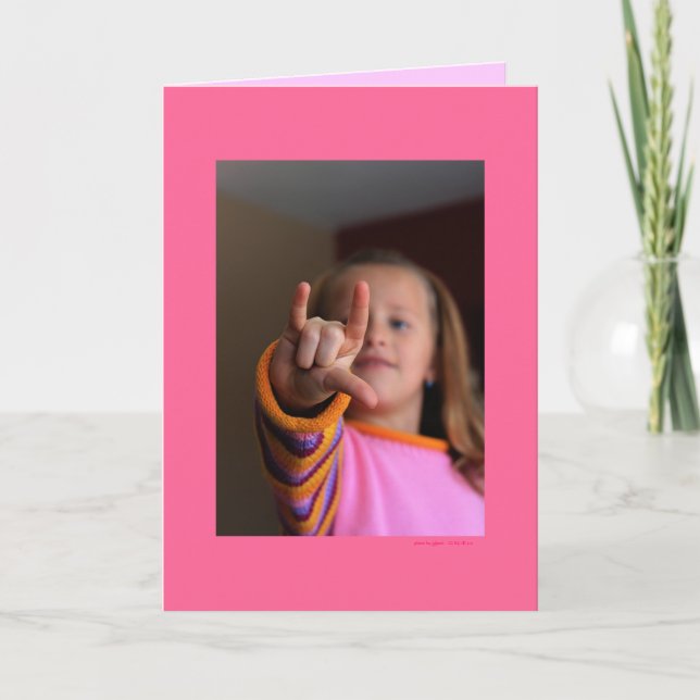 Cartão "Eu te amo!" (vazio para dentro) (Frente)