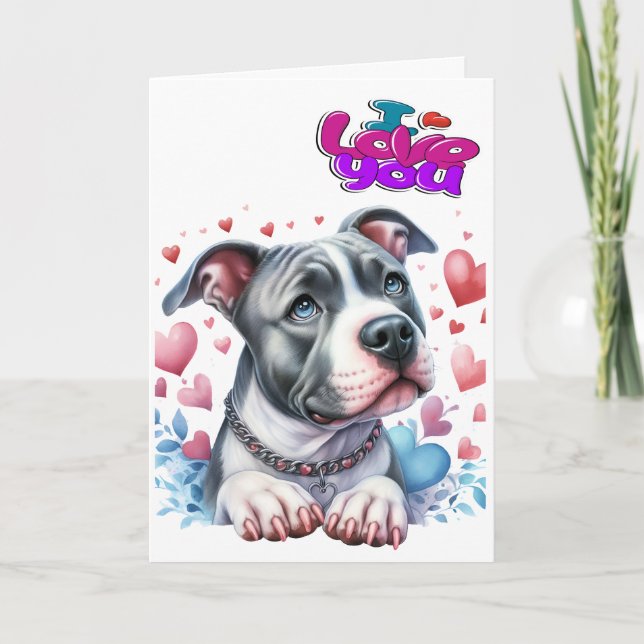 Cartão EU TE AMO - Veja por Dentro. (Frente)