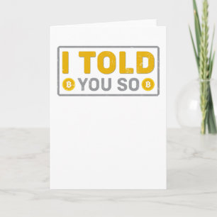 Cartão Eu Te Disse Isso!
