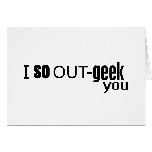 Cartão Eu te geek (Frente Horizontal)
