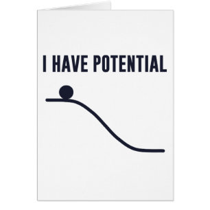 Cartão Eu tenho a energia potencial