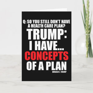 Cartão Eu Tenho... Conceitos De Um Plano De Votação Trump