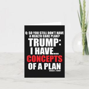 Cartão Eu Tenho... Conceitos De Um Plano Votando Trump 20