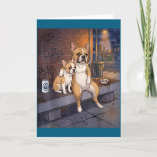 Cartão Eu Tenho Esse Cachorro Em Mim Cachorro Bulldog Fra