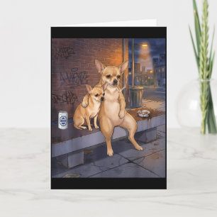 Cartão Eu Tenho Esse Cachorro Em Mim Funny Chihuahua Fuma