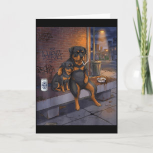 Cartão Eu Tenho Esse Cachorro Em Mim Rottweiler Engraçado