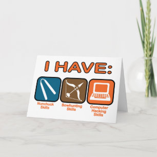 Cartão Eu Tenho Habilidades De Napoleão Dinamito