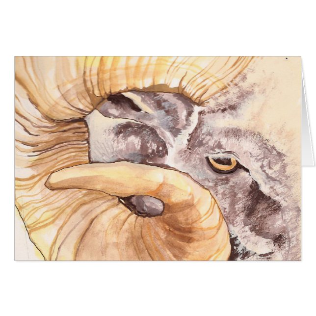 Cartão eu tenho meu olho na ovelha (Frente horizontal)