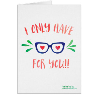 Cartão Eu tenho somente os olhos para você