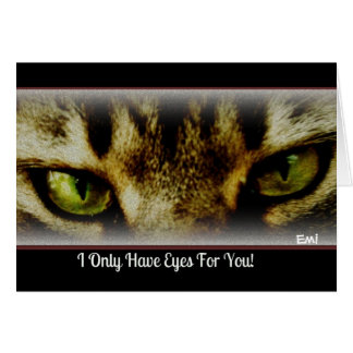 Cartão "Eu tenho somente os olhos para você" todo o
