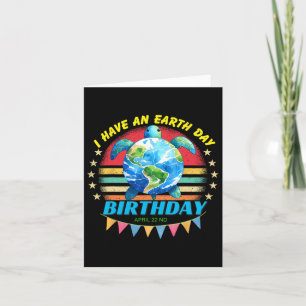 Cartão Eu Tenho Um Tartaruga Marinha De Aniversário No Di