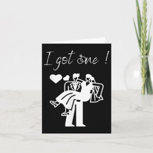 Cartão Eu Tenho Uma Festa de casamento Engraçada De Menin