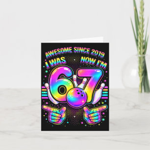 Cartão Eu tinha 6 anos agora tenho 7 anos festa de aniver